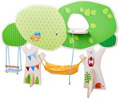HABA 303886 - Little Friends – Baumhaus | Mit Schaukel, Hängematte, Stickleiter und Spielplattform | Tolle Ergänzung für die Little Friends-Spielwelt