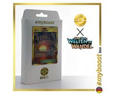 Riesige Feuerstelle 263/236 Geheimer Trainer - #myboost X Sonne & Mond 12 Welten im Wandel - Box mit 10 Deutsche Pokémon-Karten