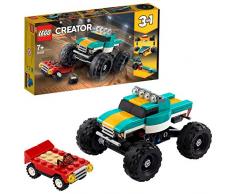 LEGO 31101 Creator 3-in-1 Monster Truck, Spielzeugauto-, Muscle Car-, Dragster-Bauset