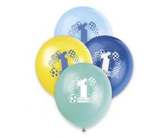 Unique Party Supplies 30,5 cm Latex-Luftballons blau Luftballons zum 1. Geburtstag, 8 Stück