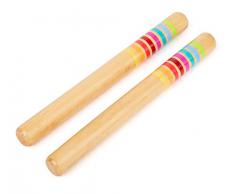 Small Foot 11496 Klangstäbe, Holz, Musikinstrument für Kinder, Produktgruppe Sound Spielzeug, Mehrfarbig