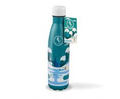 Blue Bananas 500 ml Edelstahl Trinkflasche – Stylishe Trinkflasche Edelstahl Vakuum Flasche - Motiv Frosty Fishing