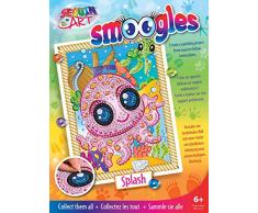 MAMMUT 8321813 - Sequin Art Paillettenbild Tiere, Oktopus, Steckbild, Komplettset mit Styropor-Rahmen, Bildvorlage, Pailletten, Steckstiften, Anleitung, Bastelset für Kinder ab 6 Jahre