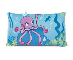 Nici 45360 Kissen Oktina-Oktopus rechteckig 43x25cm, blau/bunt