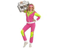 Widmann 98810 - Erwachsenenkostüm, 80er Jahre Trainingsanzug, Jacke und Hose, angenehmer Tragekomfort, Assi Anzug, Proll Anzug, Retro Style, verschiedene Größen, Bad Taste Party, 80ties, Karneval