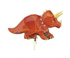amscan 3224901 42 x 24 Triceratops Super Shape Folienballon