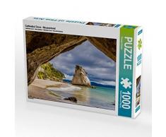 CALVENDO Puzzle Cathedral Cove - Neuseeland 1000 Teile Lege-Größe 64 x 48 cm Foto-Puzzle Bild von Thomas Klinder