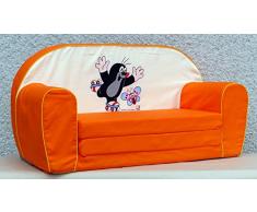 Bino Lizenz 78 x 42 x 36 cm kleine Maulwurf Sofa (orange)