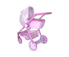 CYP BRANDS – Puppenwagen Baby Born mit Wickelauflage, 35 x 19 x 54 cm, Mehrfarbig (1423577)