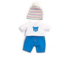 Miniland 31677 Puppenkleidung, weiß, blau, 21cm