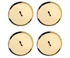 Glorex Kerzenhalter 67021302 - 8 cm, 4 Stück, gold