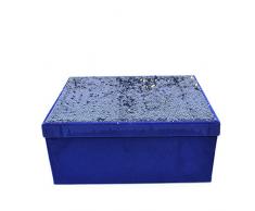 Gifts 4 All Occasions Limited SHATCHI-1339 Aufbewahrungsboxen mit roten Deckeln, 6 Stück