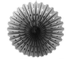 Folat Dekoration Honeycomb Fan 45 cm – Silber