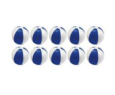 eBuyGB 1304304–10 aufblasbar Farbe Ball 22 cm/9 Zoll – Beach Pool Spiel (blau), 10 Stück