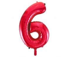 Unique Party Supplies Folienballon im Zahlen-Design, groß, 86,4 cm