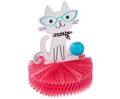 Creative Convertting Tischläufer Nido Ape 29 x 23 cm Gatti-Purrfect Party, Mehrfarbig, 8C329406