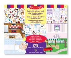 Melissa & Doug Wiederbenutzbarer Stickerblock - Spielhaus (175 Sticker)