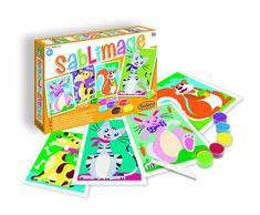 Sentosphere 3900885 - Sandbilder: Tiere, Bastelset, 4 Bildvorlagen