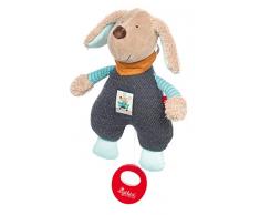 SIGIKID Mädchen und Jungen, Spieluhr zum Aufziehen, Hund Hügge Hug, Babyspielzeug, empfohlen ab 0 Monaten, blau/beige, 39217