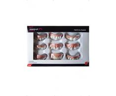 Smiffys Scherzartikel Gebisse in 9 verschiedenen Ausführungen, One Size, Zahnweiß, 21410