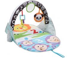 Fisher-Price FXC14 - Safari Spieldecke To Go mit klappbaren Spielbogen für Unterwegs, Babyerstausstattung ab Geburt