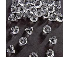 Folat 1 Pack. Tisch Diamanten ca. 20 x 20 mm, transparent-klar, ca. 28 g-P