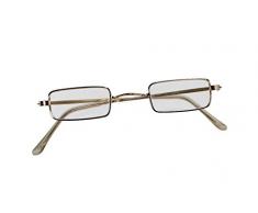 Rubie s Offizielles Santa Gläser eckig Weihnachtsmann, Erwachsenen-Kostüm – One Size