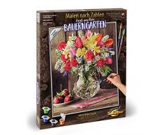 Schipper 609130790 - Malen nach Zahlen - Ein Gruß aus dem Bauerngarten - Bilder malen für Erwachsene, inklusive Pinsel und Acrylfarben, 40 x 50 cm