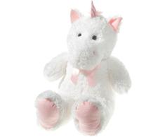 Heunec 941045 Einhorn Floppy Plüschtier, Weiß