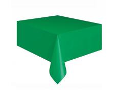 Kunststoff Tischdecke, 9 ft x 4.5 ft, smaragdgrün, 274 L x 137 W centimeters