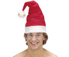 Widmann - Hut Weihnachtsmann mit Glöckchen unisex-adult, Rot, One Size, vd-wdm1503p