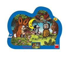 Dinotoys 311121 25 Stück hochwertiger Schreibtisch Puzzles mit Rahmen Kleines Maulwurf-Motiv
