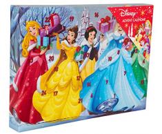 Sambro DSP14-6722 Adventskalender Disney Princess mit Schreibwaren, kleinen Spielzeugen und Stickern, für Kinder ab 3 Jahre, bunt