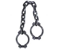 amscan International 240993 Fesseln an Kette Kunststoff Dekoration Set, 87.6 cm