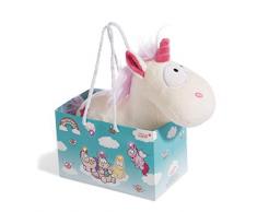 Nici Plüschtier mit Geschenktasche, weiß, rosa (1)