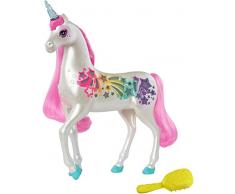 Barbie GFH60 - Dreamtopia Regenbogen Einhorn mit magischer Bürste für Musik und Lichter, ab 3 Jahren