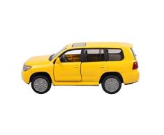 SIKU 1440, Toyota Landcruiser, Metall/Kunststoff, Gelb, Öffenbare Türen, Spielzeugauto für Kinder