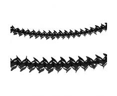 amscan 20055-10-55 Paper Garland Papiergirlande Dekoration, schwarz, 12