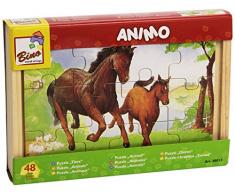 Kinderpuzzle Tiere aus Holz, 48 Teile | Holzpuzzle