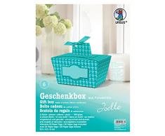 Ursus 5100006 - Geschenkbox Joelle, 300 g/qm, 5 Stück, kreuze