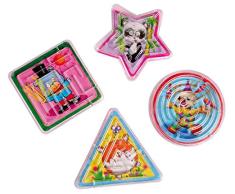 amscan 3724 4 Geduldspiele, Bunt
