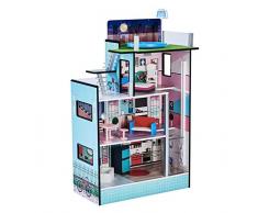 Teamson Kids TD-13111D Barcelona Dolls House Puppenhaus, blau