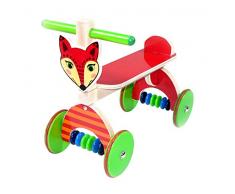 Hess Holzspielzeug 31178 - Rutscher Fuchs aus Holz, ca. 40 x 20 cm