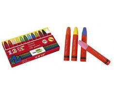 Wachsmalkreide - Etui mit 12 Farben