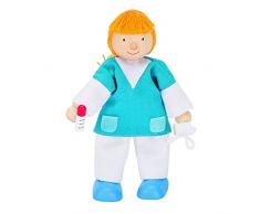 Goki 51615 - Biegepuppe Krankenschwester