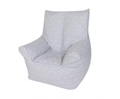 Knorrtoys 68113 - Kindersitzsack Junior - Geo cube grey