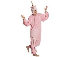 Boland 88170 Teenagerkostüm Einhorn Plüsch, Rosa, max. Körpergröße 1,65 m