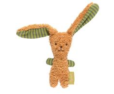 sigikid, Mädchen und Jungen, Hase Greifling Green Collection, Babyspielzeug, empfohlen ab 3 Monaten, braun, 39178