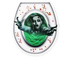 WIDMANN 05808 Toilettendeckel Aufkleber Zombie, Unisex – Erwachsene, Mehrfarbig