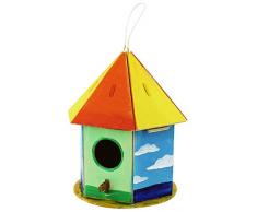 Robo Time F197 3D-Puzzle, Vogelhaus, 19 Teile, Mehrfarbig